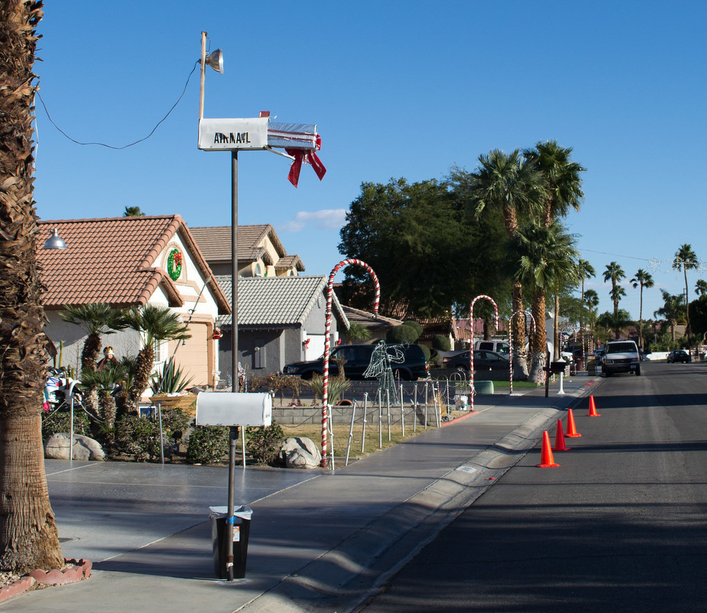 Cathedral City Candy Cane Lane (0307) A small portion of … Flickr