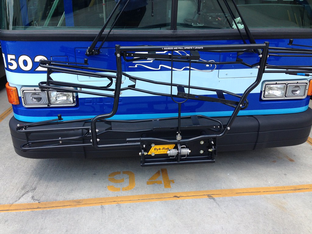 New bike rack for RTS buses Hybrid, 1400's and 1500's with… Flickr