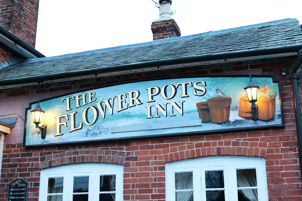The Flower Pots Inn wall sign Cheriton Hampshire UK Flickr