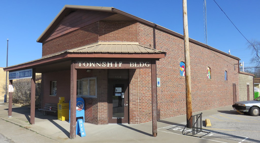 Township Building and Library (Elkville, Illinois) Flickr