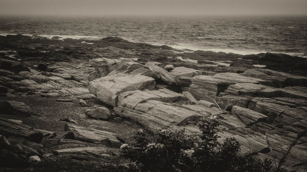 Low tide and rainy day Maine coast, Portland, ME Flickr