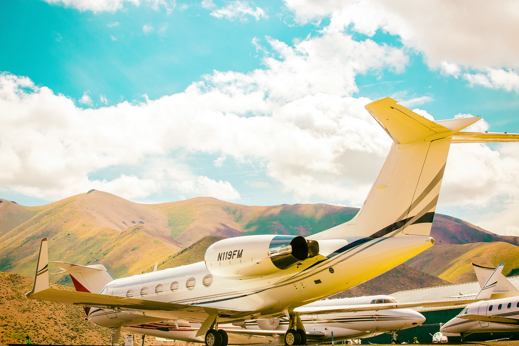 Private Jets, Sun Valley Airport, Allen & Company 2015 Flickr