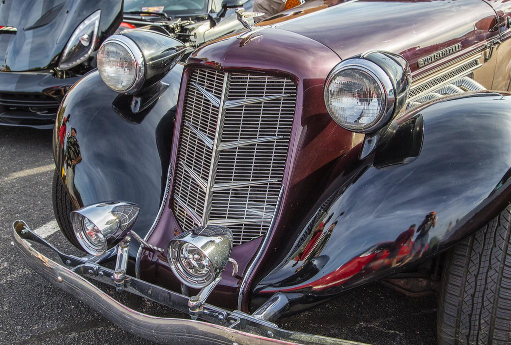Supercharged Auburn At the Coffee and Cars car show in Okl… Kool