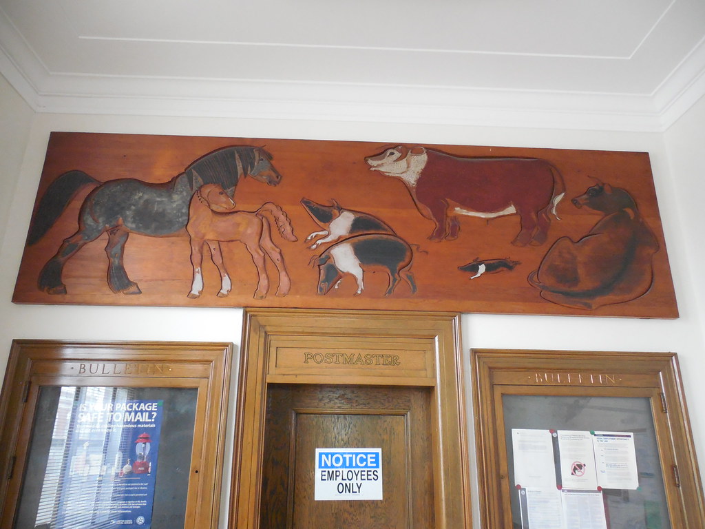 La Plata, Missouri Post Office Wooden Relief New Deal reli… Flickr