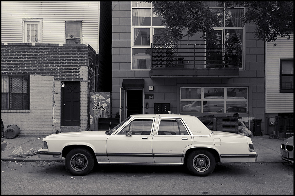 White Lincoln Town Car, Greenpoint, Brooklyn, 2016 Flickr