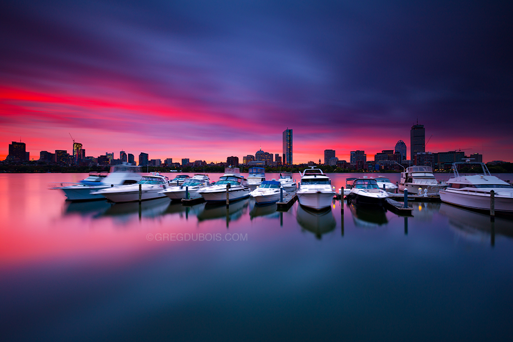 Dawn Sunrise Burn over Boston Skyline and Charles River wi… Flickr