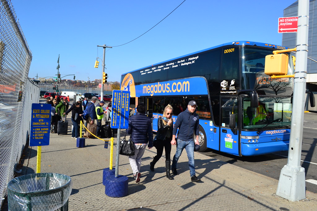 MegaBus bus stop, West 34th Street Todd Jacobson Flickr