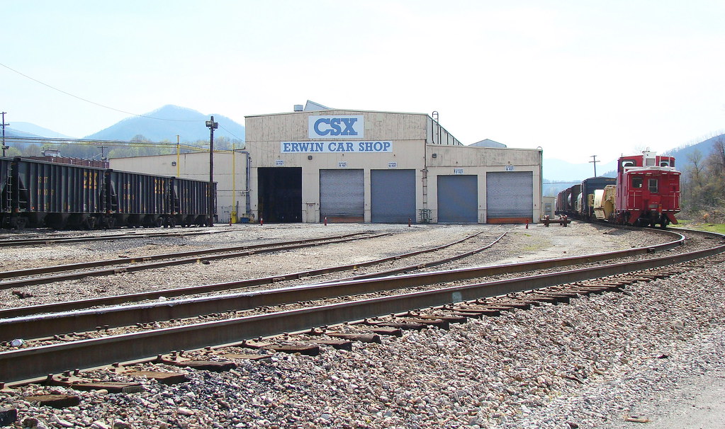 CSX Erwin Car Shop building located in the yard at Erwin, … Flickr