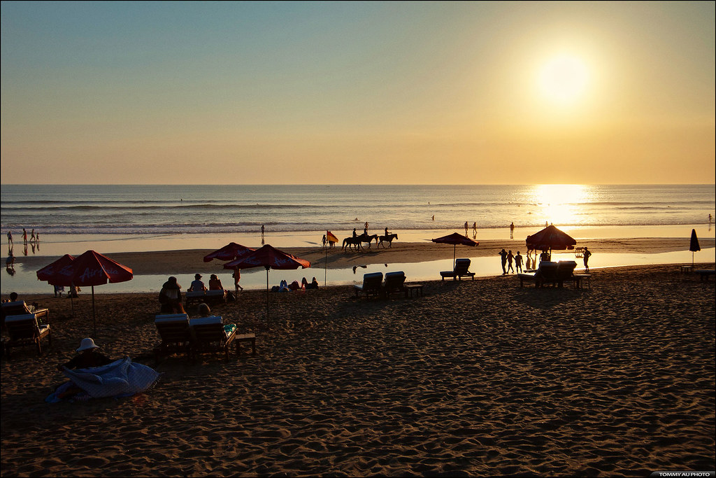 Seminyak Beach Sunset at Seminyak Beach in Bali, Indonesia… Tommy
