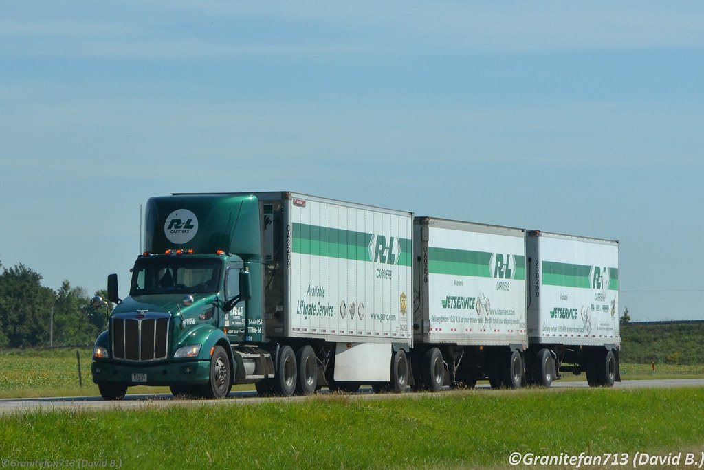 R&L Carriers Peterbilt 579 with Triples Trucks, Buses, & Trains by