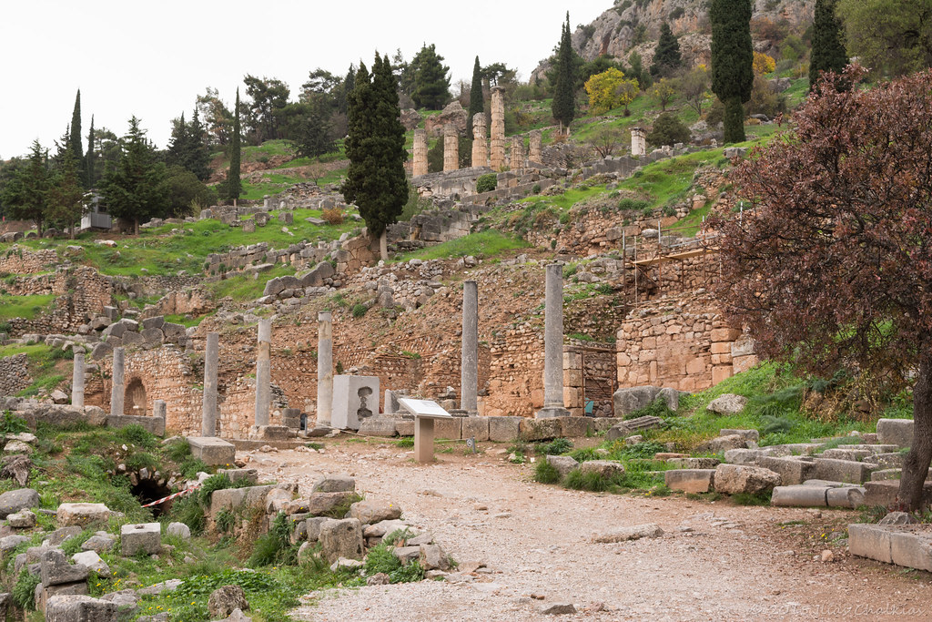 Votive monument of Spartans, Delphi, Greece Votive monumen… Flickr