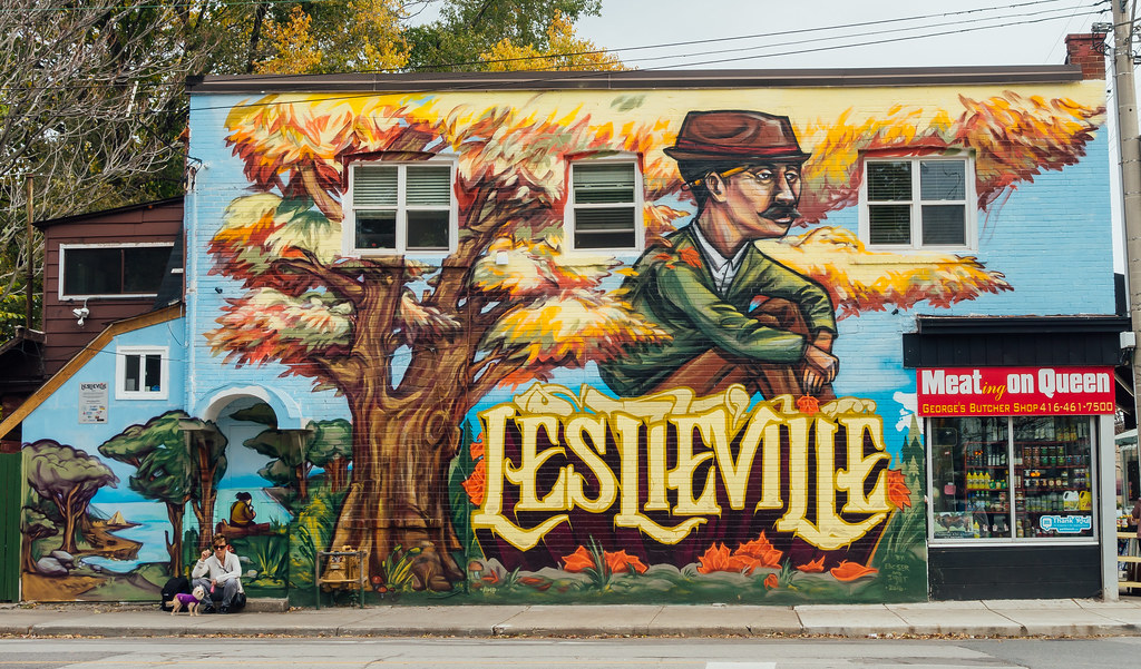 Leslieville The old mural Flickr