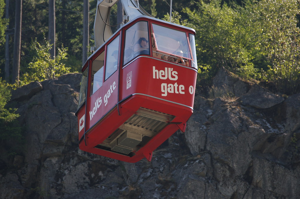 Hell's Gate, BC. Hells Gate is an abrupt narrowing of Brit… Flickr