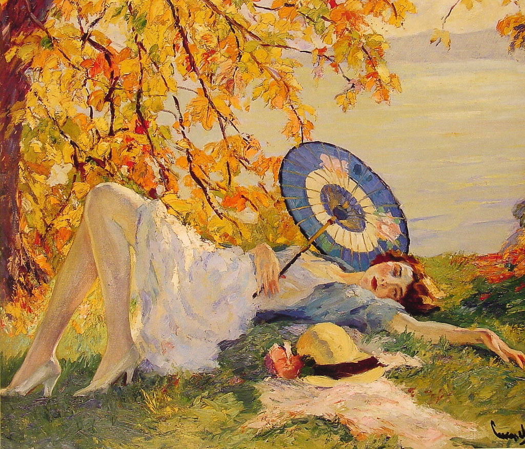 Edward Alfred Cucuel (American Impressionist 18751954) "Woman