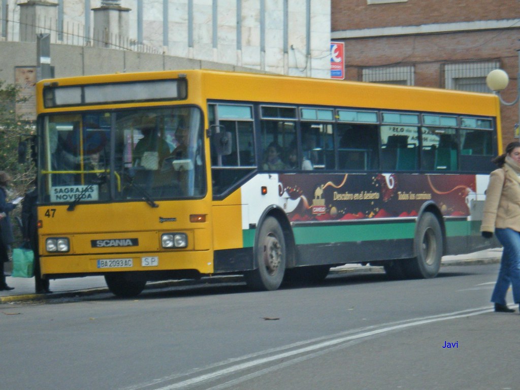 Hispano Scania 47 Tubasa Línea Badajoz >> Sagrajas >> No… Flickr