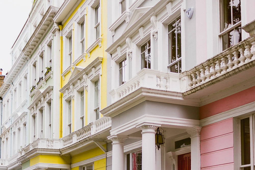 primrose hill london pastel houses colourful houses london… Flickr