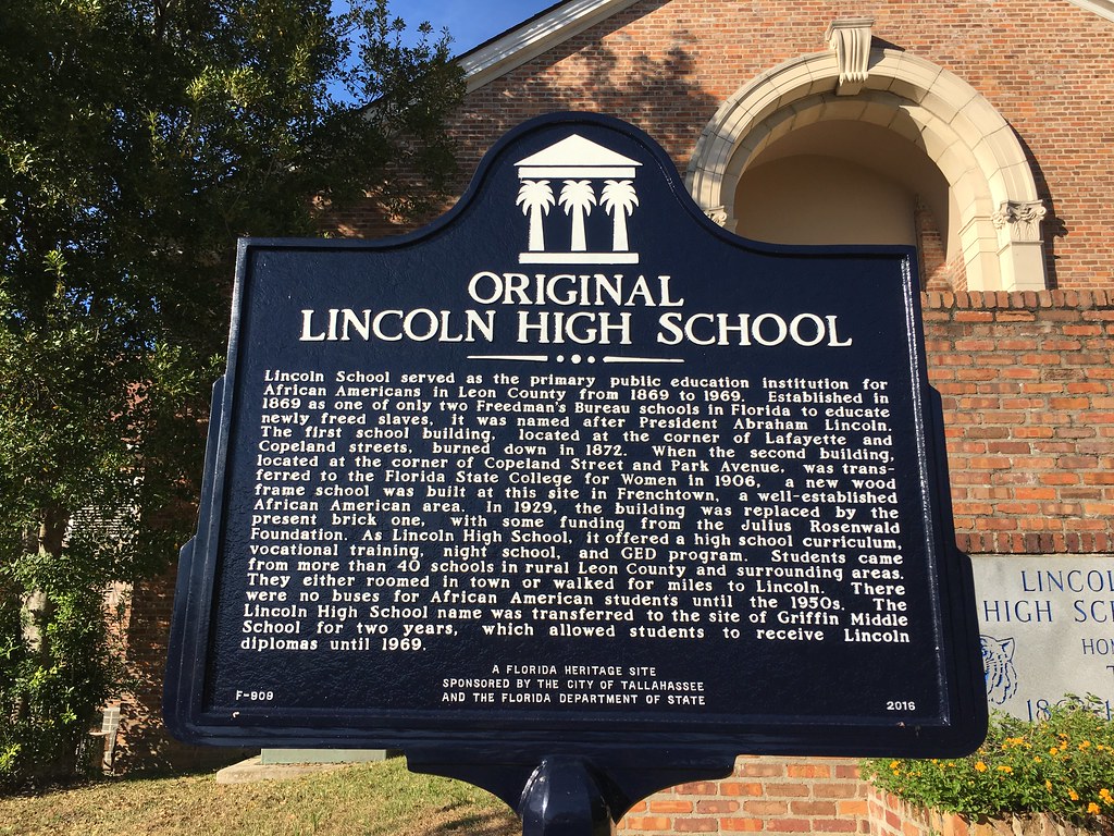 Original Lincoln High School Marker F909 Tallahassee FL Flickr