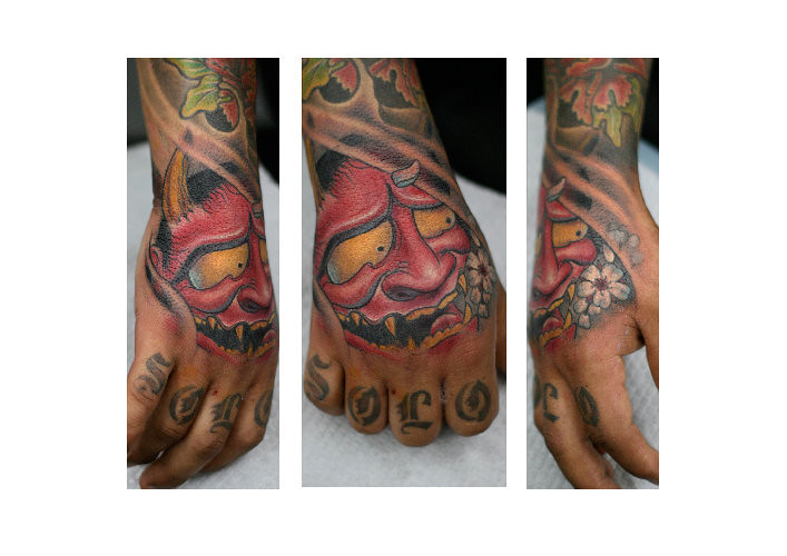 Tattoo Hand Japanese Demon Frederik Jamees Flickr