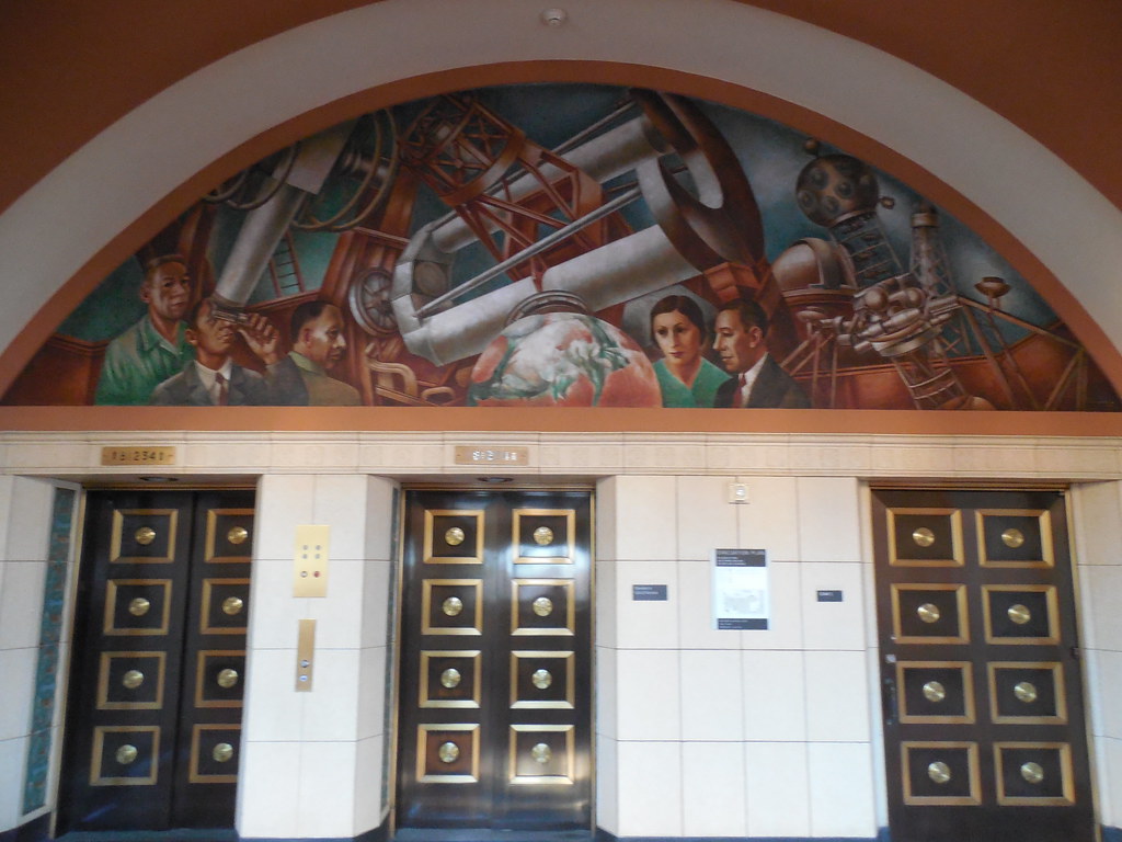 Los Angeles Terminal Annex Post Office Mural A total of 10… Flickr
