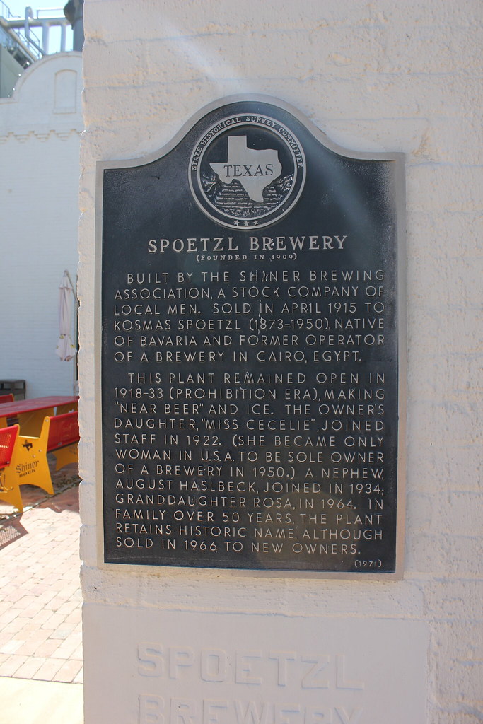 Spoetzl Brewery, Shiner, Texas Historical Marker Built by … Flickr