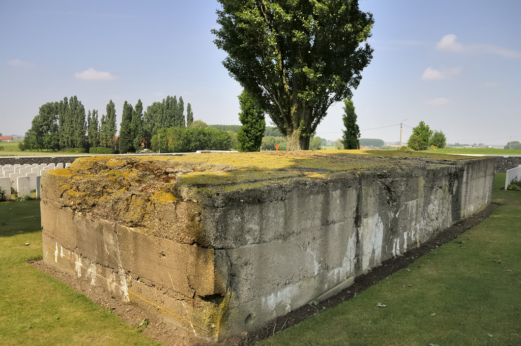 German 'pill box' bunker ruin Tyne Cot Commonwealth WWI … Flickr
