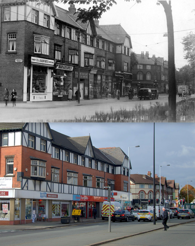 Allerton Road, Allerton, 1960s and 2016 All these photos c… Flickr
