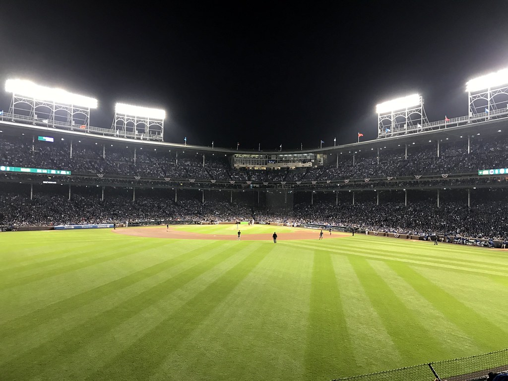 The view from the bleachers at Wrigley Field during World … Flickr