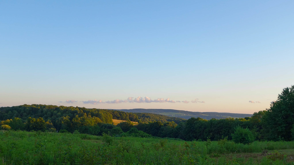 Small clouds over East Randolph NY hills at sunset Flickr
