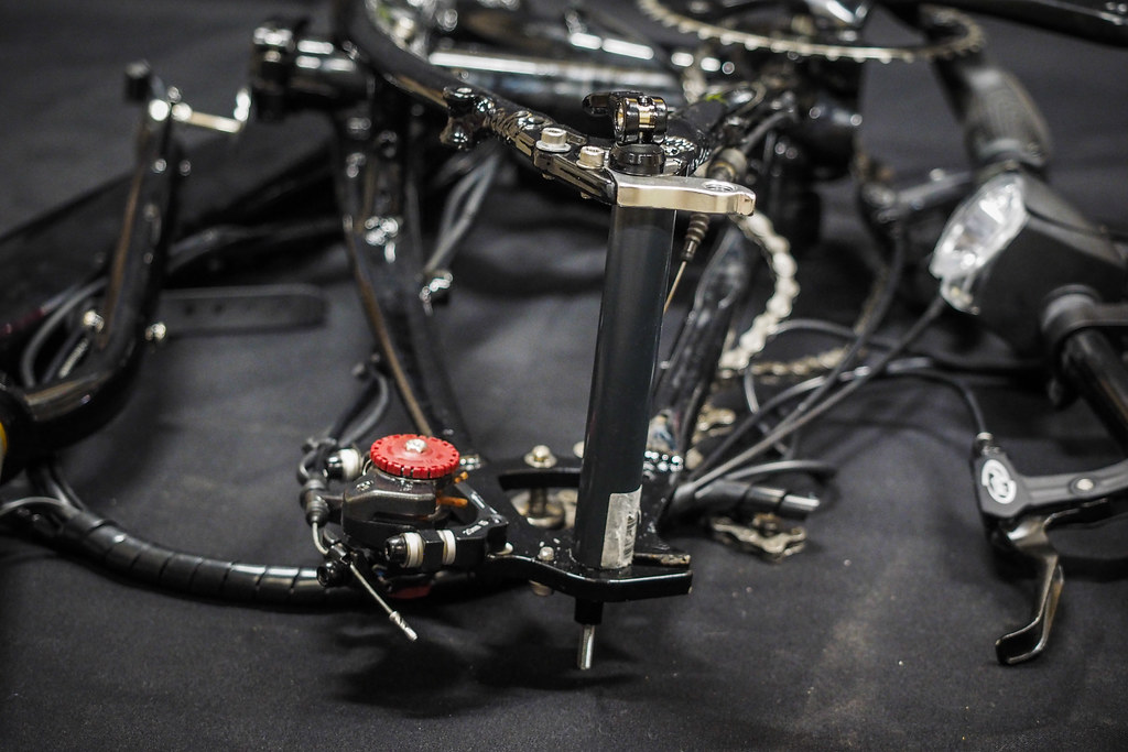 Tern Verge S27h folding bicycle in an airline regulation size suitcase