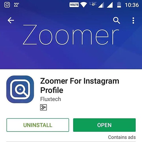 Zoomer for Instagram profile pic app is live now please he… Flickr