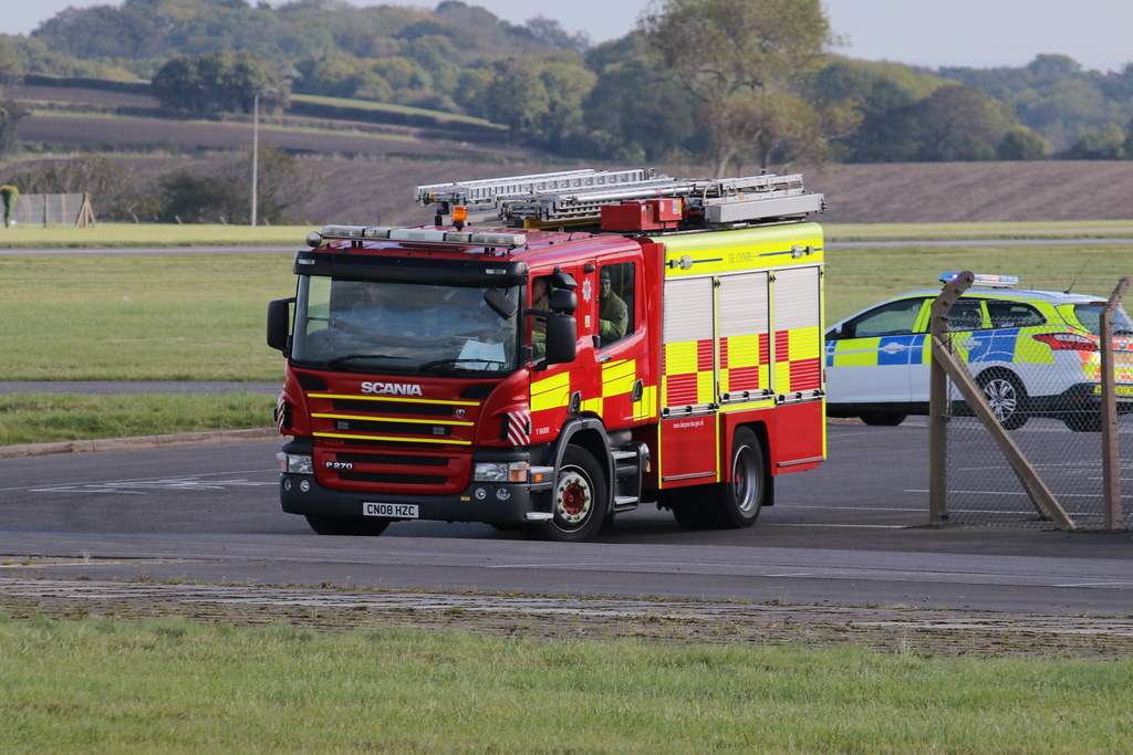 On standby. Emergency services on standby at Cardiff Airpo… Flickr