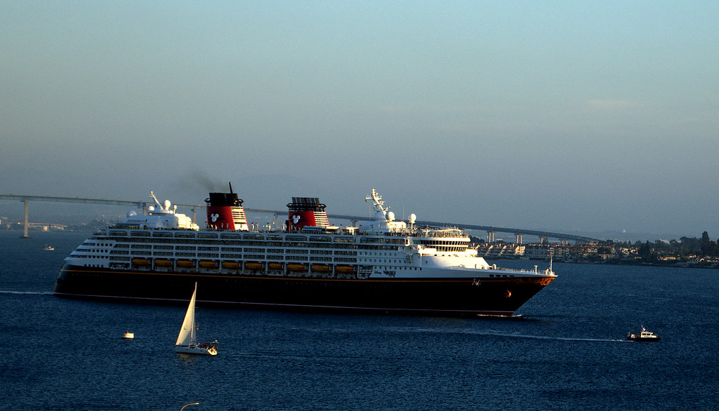 Disney Wonder Cruise Ship Departing San Diego for Puerto V