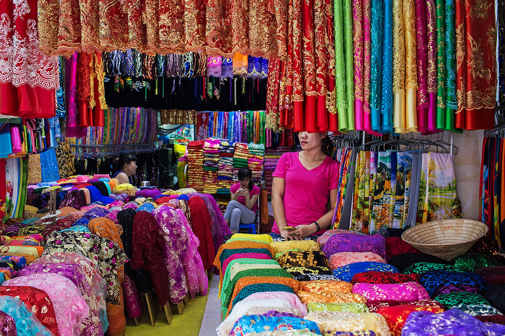 Textiles Ho Chi Minh City, Vietnam A textile store in Ch… Flickr