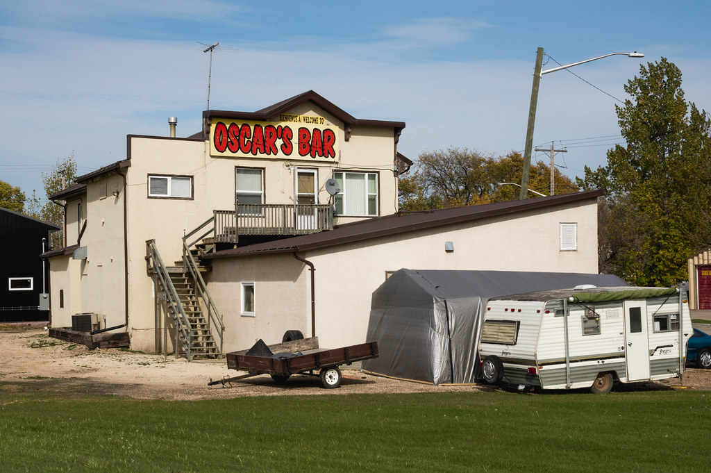 Oscar's Bar Letellier, Manitoba. Bryan Scott Flickr