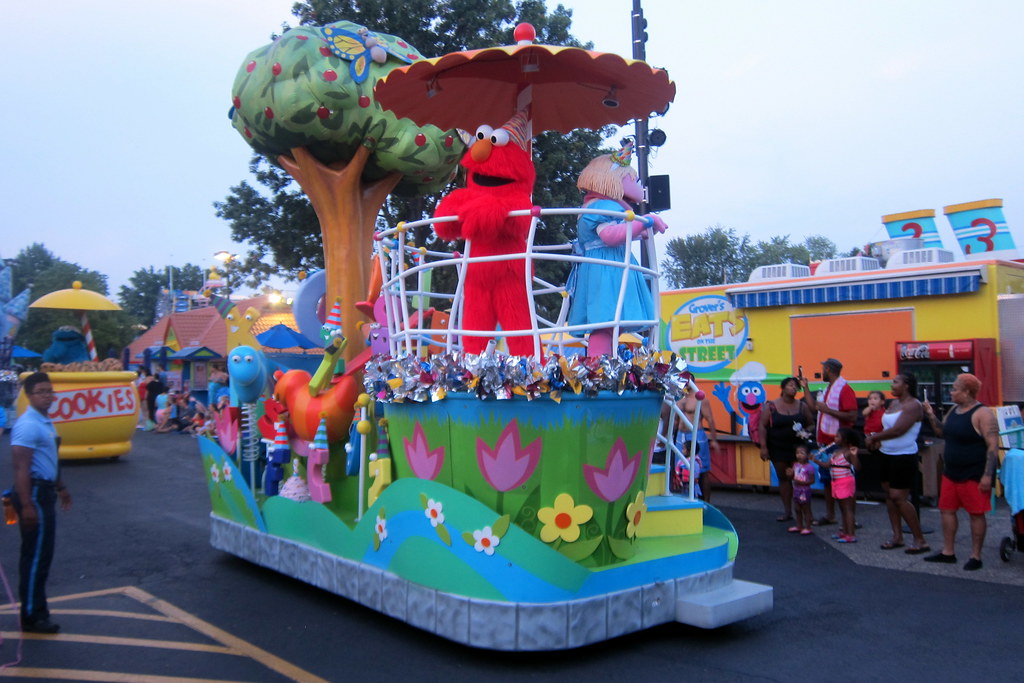 Sesame Place Neighborhood Birthday Party Night Parade a photo on