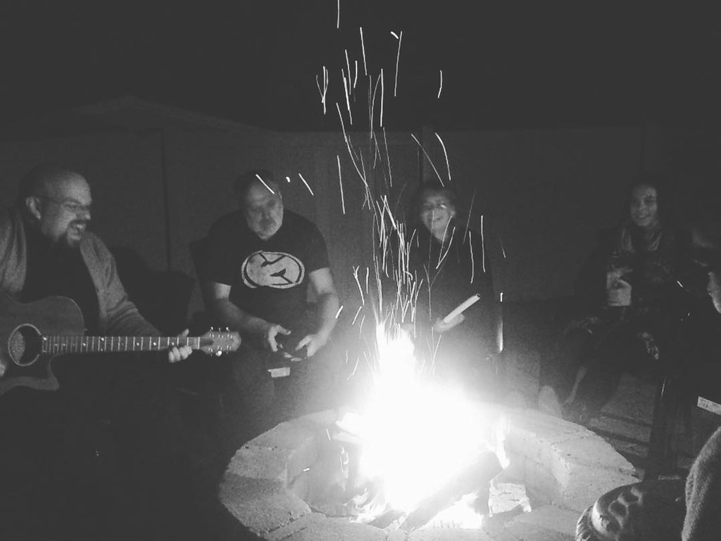 Theology and songs till far past my bedtime. A Saturday ni… Flickr