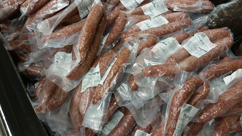 German Sausage at Stan's Super Valu, Wishek, ND 90th Sauer… Flickr
