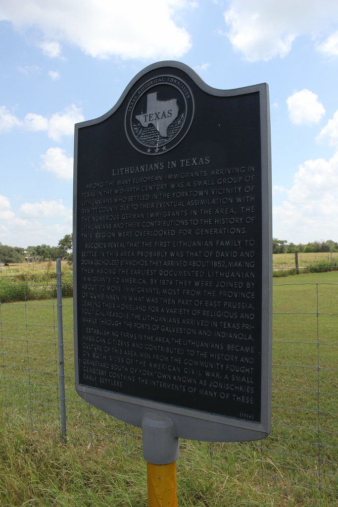 Lithuanians in Texas, Yorktown, Texas Historical Marker Flickr