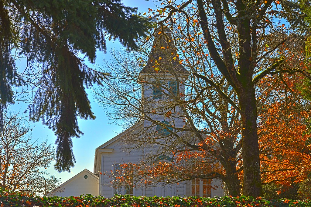Oakville Willamette Church The white church on its knoll a… Flickr