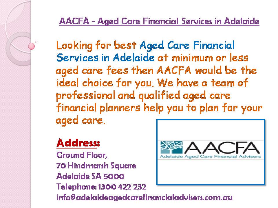 AACFA Aged Care Financial Services Adelaide Looking for … Flickr