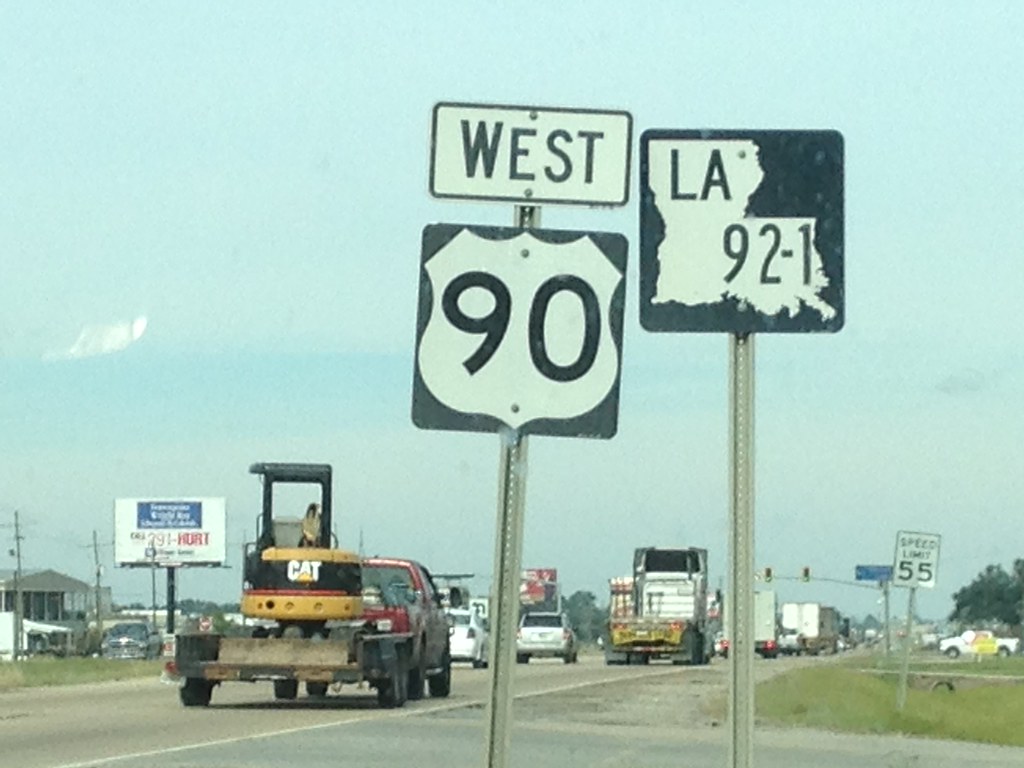 US 90 / LA 921 Reassurance Markers Jay Bienvenu Flickr