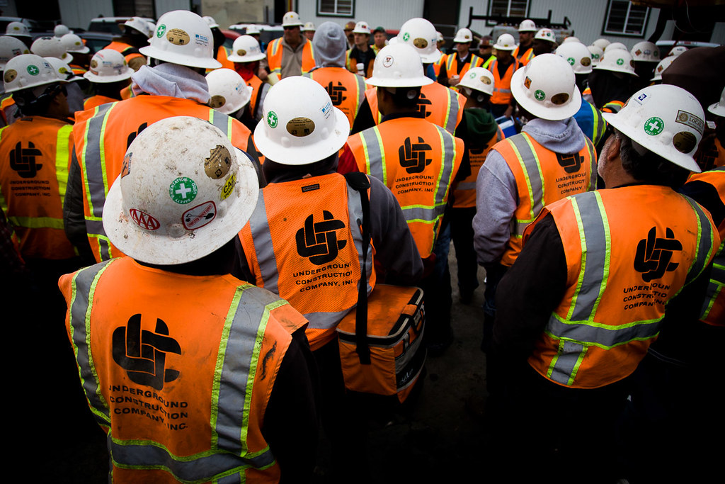 Underground Construction Safety meeting Quanta Services Flickr