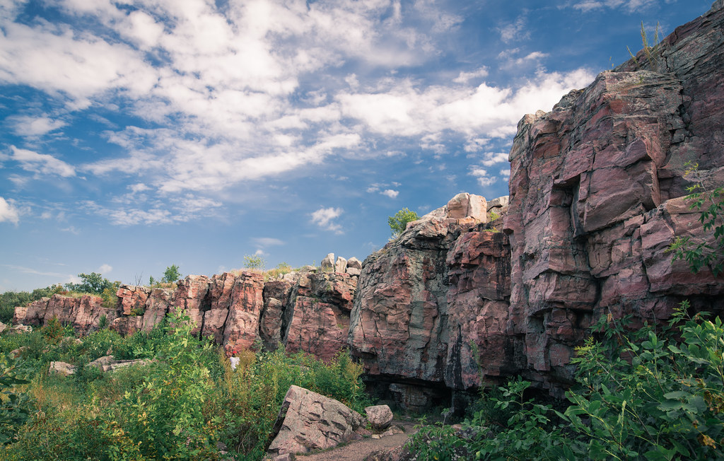 pipestone national monument Fiery cliffs hiding pipestone Flickr