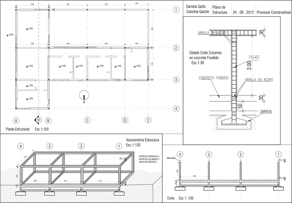 CASA EN T Plano estructura Daniela Gallo Flickr