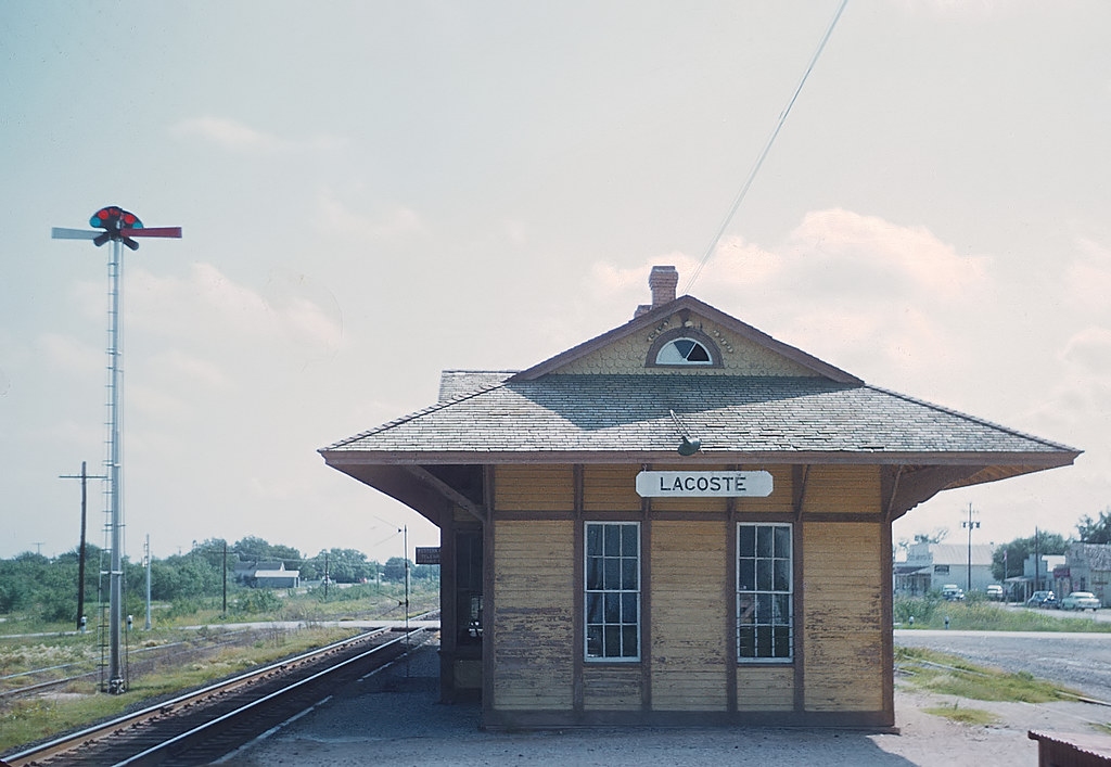Texas & New Orleans RR depot, LaCoste, TX in 1960 Photo by… Marty