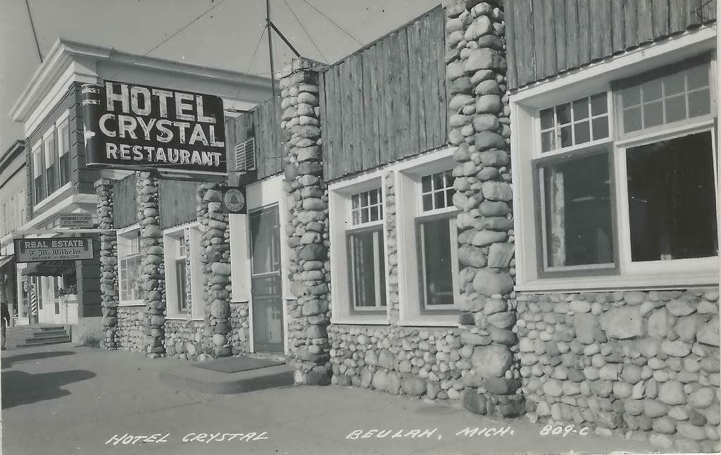 NW Beulah Crystal Lake MI RPPC c.1950 Main Street Barber S… Flickr