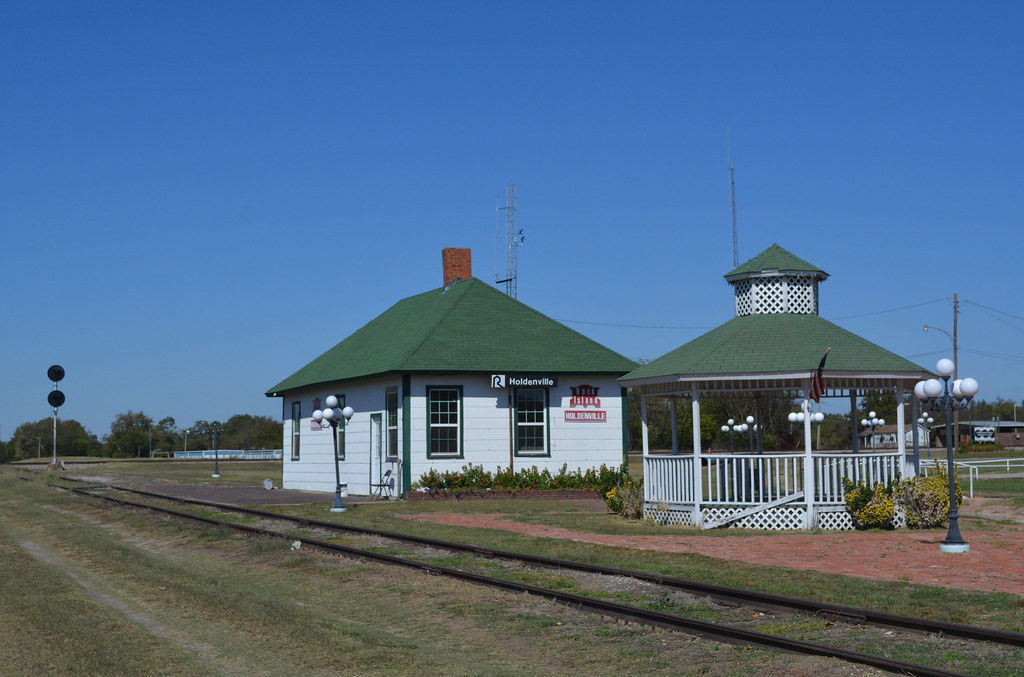 Holdenville Rock Island Depot I came across this small pre… Flickr