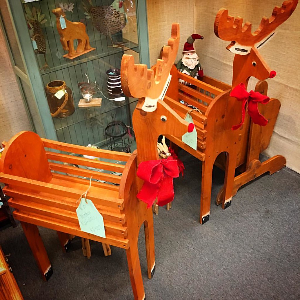 Large wooden reindeer decor for 24.99 each from vendor 37… Flickr