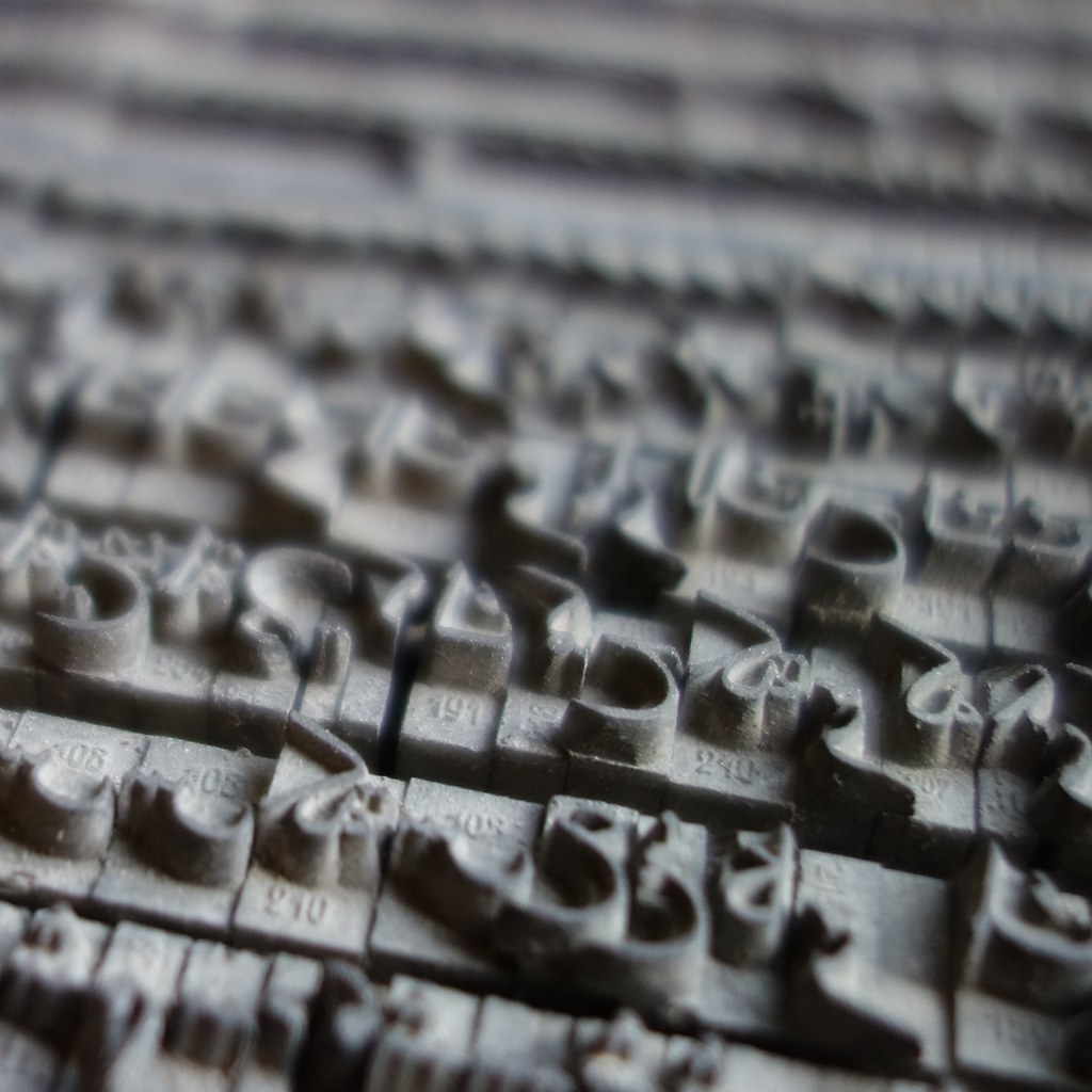 Arabic metal type at Gottesgnade Stamps, Tel Aviv. Philipp Messner