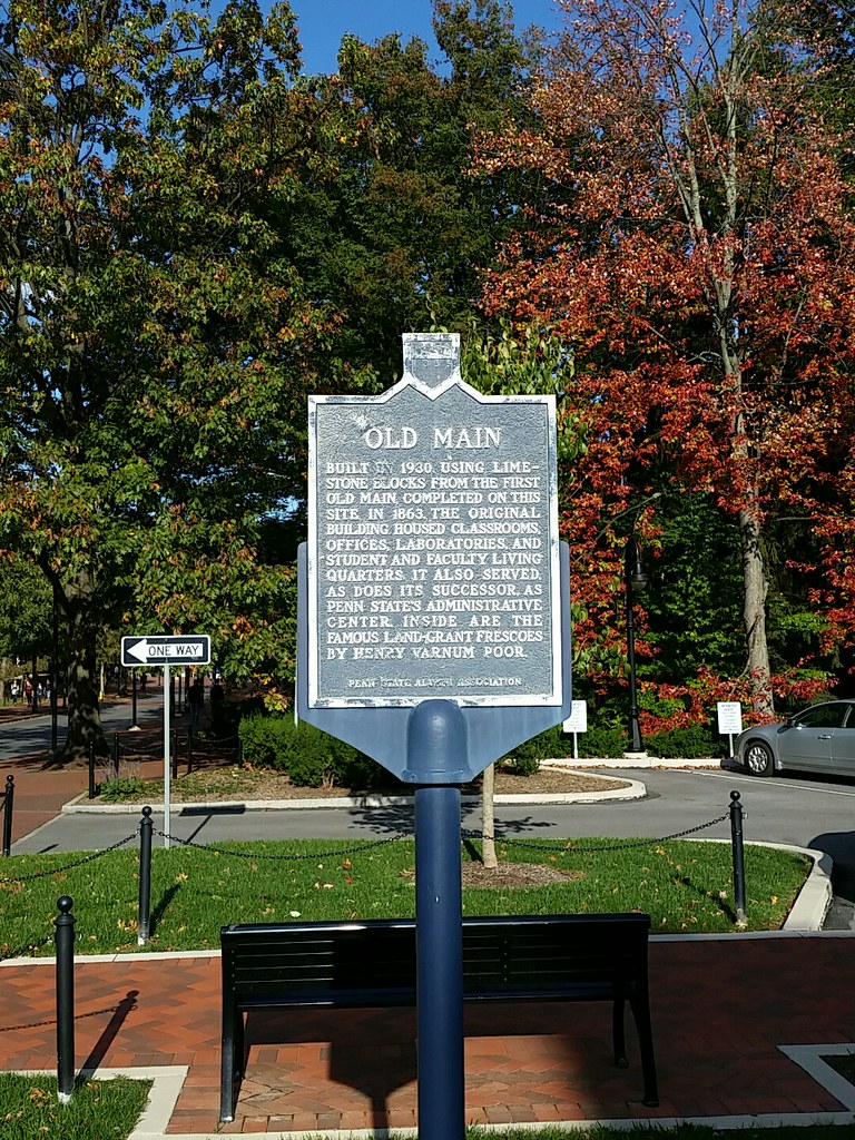 OLD MAIN(by Pollock Road) 40°47′47″ N 77°51′52″ W Flickr
